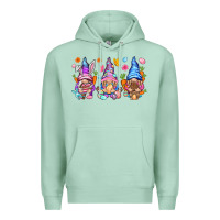 Seafoam Easter gnomies Easter Day Premium Hoodie - HowdyJamesFarm