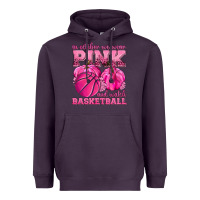 Plum In October We Wear Pink and Watch Basketball Heavyweight Hoodie - texasbilliewilder