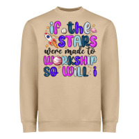 Mushroom if the stars were made to worship so will i Heavyweight Sweatshirt - MaliasSmallBusiness