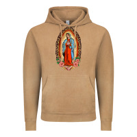 Vintage Camel our lady of guadalupe leopard and roses Vintage Hoodie - BarkalooDesign