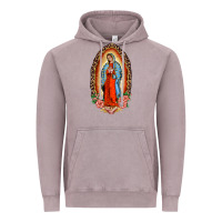 Vintage Zinc our lady of guadalupe leopard and roses Vintage Hoodie - BarkalooDesign