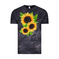 Cloud Black treetops sunflower Vintage Tee - LillyAllenDesigns