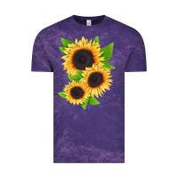 Cloud Purple treetops sunflower Vintage Tee - LillyAllenDesigns