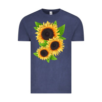 Vintage Denim treetops sunflower Vintage Tee - LillyAllenDesigns