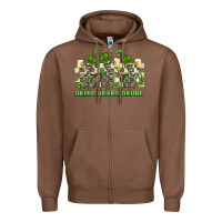 Chestnut st. patrick's day skeletons drink drank drunk Zipper Hoodie - Artiststas