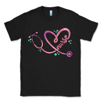 Black nurse heart Classic Tee - MaliasSmallBusiness
