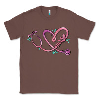 Chestnut nurse heart Classic Tee - MaliasSmallBusiness