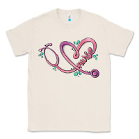 Natural nurse heart Classic Tee - MaliasSmallBusiness