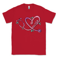 Red nurse heart Classic Tee - MaliasSmallBusiness