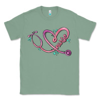 Sage nurse heart Classic Tee - MaliasSmallBusiness