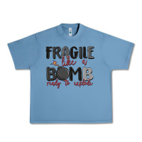 Pebble Blue fragile like a bomb ready to explode Urban Heavy Tee - MaliasSmallBusiness