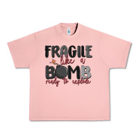Salmon fragile like a bomb ready to explode Urban Heavy Tee - MaliasSmallBusiness