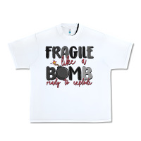 White fragile like a bomb ready to explode Urban Heavy Tee - MaliasSmallBusiness
