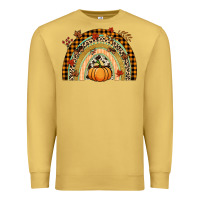 Antique Gold Fall rainbow pumpkin Premium Sweatshirt - NancyCooperArtShop