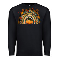 Black Fall rainbow pumpkin Premium Sweatshirt - NancyCooperArtShop