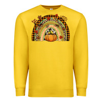 Lemon Fall rainbow pumpkin Premium Sweatshirt - NancyCooperArtShop
