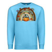 Ocean Blue Fall rainbow pumpkin Premium Sweatshirt - NancyCooperArtShop