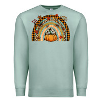 Seafoam Fall rainbow pumpkin Premium Sweatshirt - NancyCooperArtShop