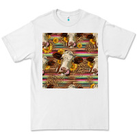 White western hereford cattle seamless pattern Premium Tee - HRA Design Shop