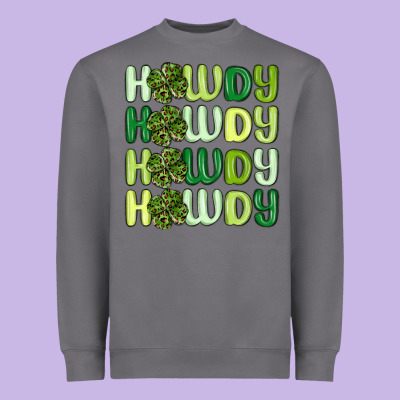 Howdy St Patrick S Day Heavyweight Sweatshirt Designed By Maliassmallbusiness