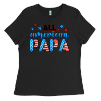 Black All American papa Ladies Tee - Neo Western