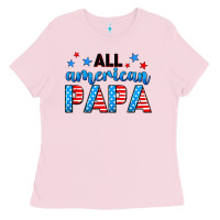 Bubblegum Pink All American papa Ladies Tee - Neo Western