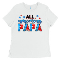 White All American papa Ladies Tee - Neo Western
