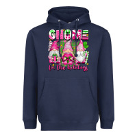 Navy gnome for the holidays Heavyweight Hoodie - texasbilliewilder