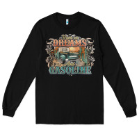Black runs on dreams and gasoline truck western Long Sleeve Tee - NancyCooperArtShop
