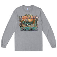 Heather Grey runs on dreams and gasoline truck western Long Sleeve Tee - NancyCooperArtShop