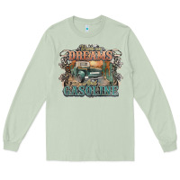 Matcha runs on dreams and gasoline truck western Long Sleeve Tee - NancyCooperArtShop