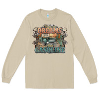 Mushroom runs on dreams and gasoline truck western Long Sleeve Tee - NancyCooperArtShop