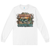 White runs on dreams and gasoline truck western Long Sleeve Tee - NancyCooperArtShop