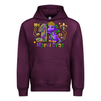Mauve Wine Dragon my first Mardi Gras Urban Hoodie - FaDigitalArtStudio