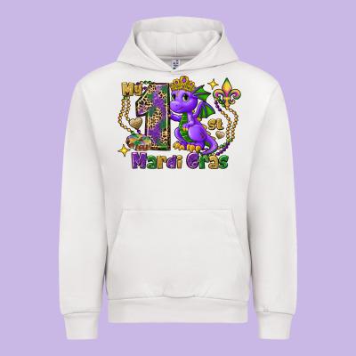 Dragon My First Mardi Gras Urban Hoodie Designed By Fadigitalartstudio