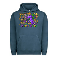 Pigment Midnight Navy Dragon my first Mardi Gras Urban Hoodie - FaDigitalArtStudio