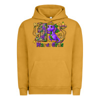 Pigment Peanut Butter Dragon my first Mardi Gras Urban Hoodie - FaDigitalArtStudio