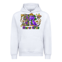 White Dragon my first Mardi Gras Urban Hoodie - FaDigitalArtStudio