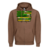 Chestnut st patrick's day american flag Zipper Hoodie - Artiststas