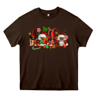 Chocolate Brown christmas afro gnomies Heavy Core Tee - FaDigitalArtStudio