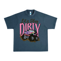 Midnight Navy let's play dirty Urban Heavy Tee - MaliasSmallBusiness