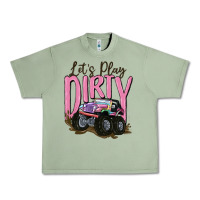 Oil Green let's play dirty Urban Heavy Tee - MaliasSmallBusiness