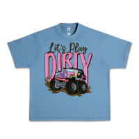Pebble Blue let's play dirty Urban Heavy Tee - MaliasSmallBusiness