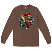 Chestnut indian headdress Long Sleeve Tee - JahusDesignShop