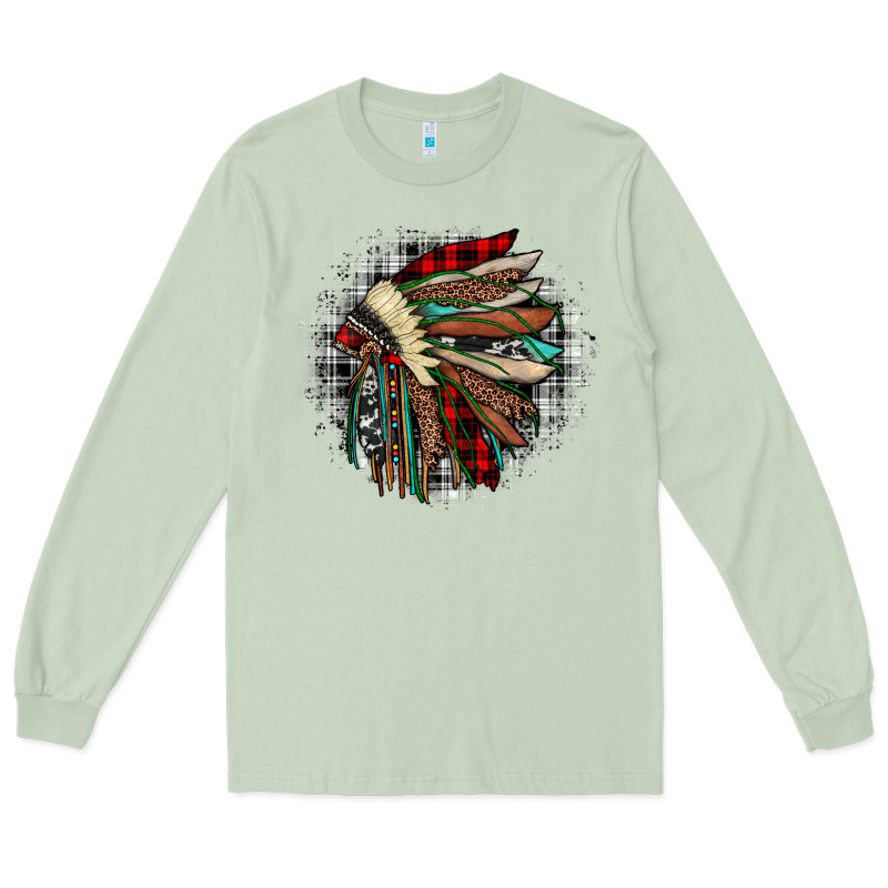 Indian Headdress Long Sleeve Tee by JahusDesignShop | Teevron