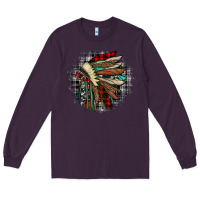 Plum indian headdress Long Sleeve Tee - JahusDesignShop