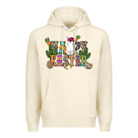 Sandshell Happy Easter with cowboy Easter Day Premium Hoodie - HowdyJamesFarm