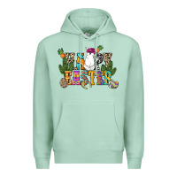 Seafoam Happy Easter with cowboy Easter Day Premium Hoodie - HowdyJamesFarm