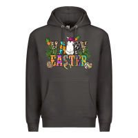 Smoke Happy Easter with cowboy Easter Day Premium Hoodie - HowdyJamesFarm