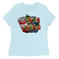 Baby Blue coffe Ladies Tee - CowhideDigitalArt